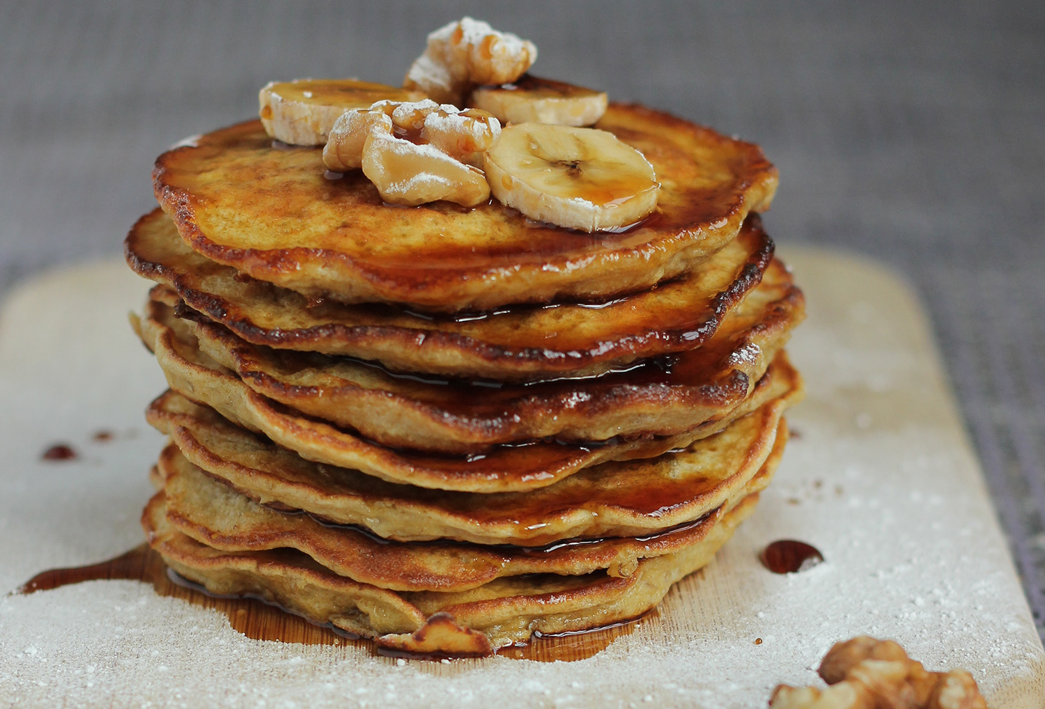 Quinoa Pancakes with Caramelised Banana