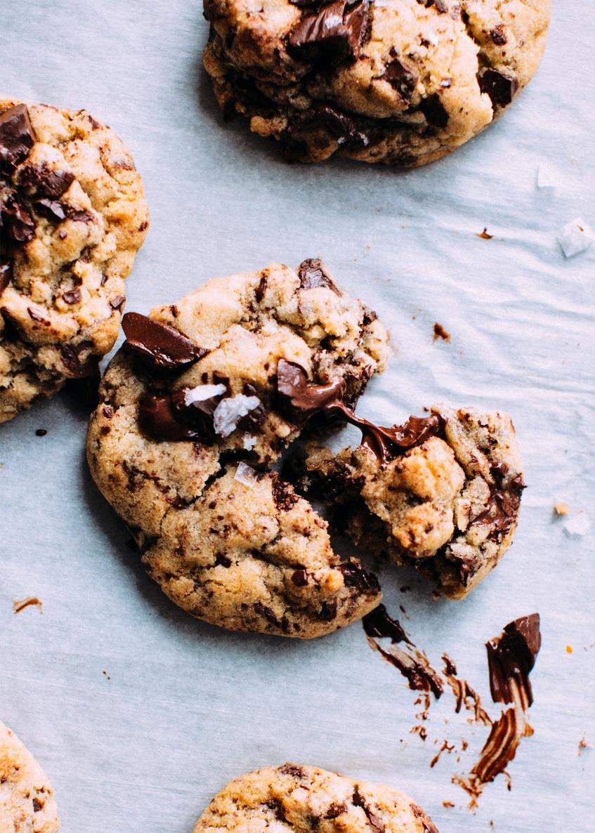 Easy Choc Chip, Coconut, Oat Cookies