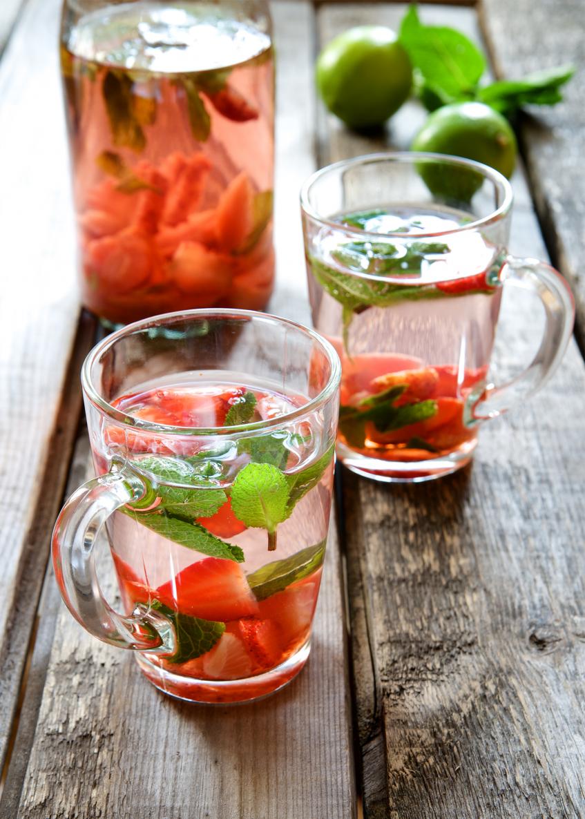 Rose Strawberry Agua Fresca